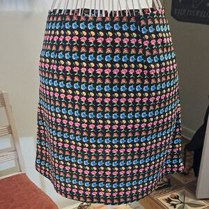 Vintage Express Floral Mini Skirt, Sz 7/8